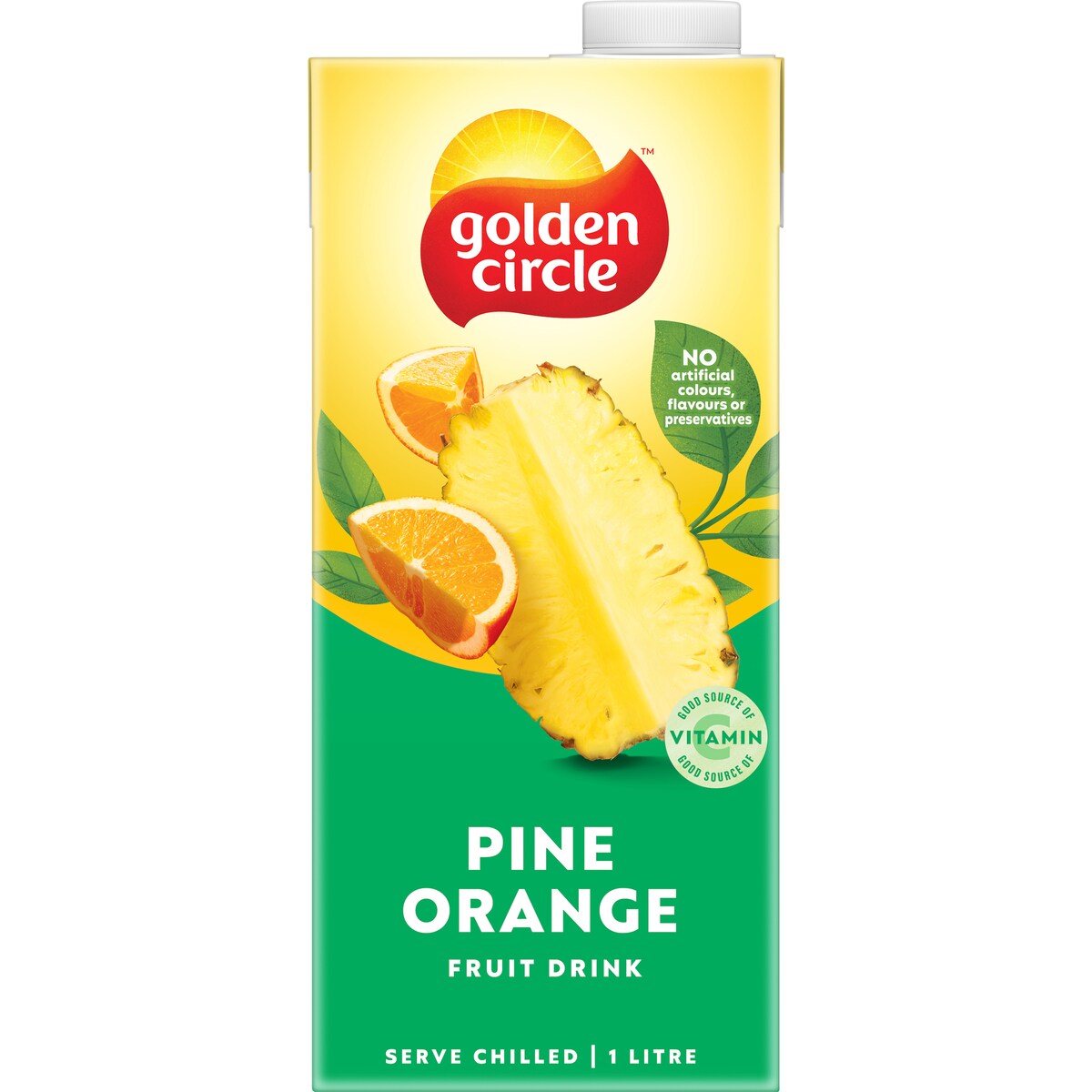 Golden Circle Drinks Pine Orange Fruit Drink 1l