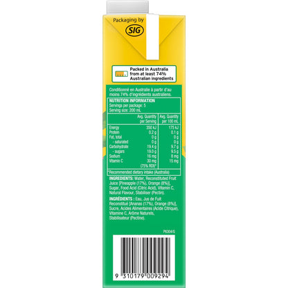 Golden Circle Drinks Pine Orange Fruit Drink 1l