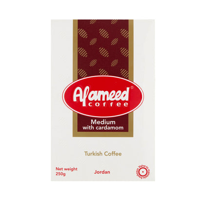 Al ameed Turkish Coffee With Cardamom Medium - 250g