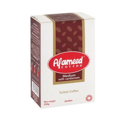 Al ameed Turkish Coffee With Cardamom Medium - 250g