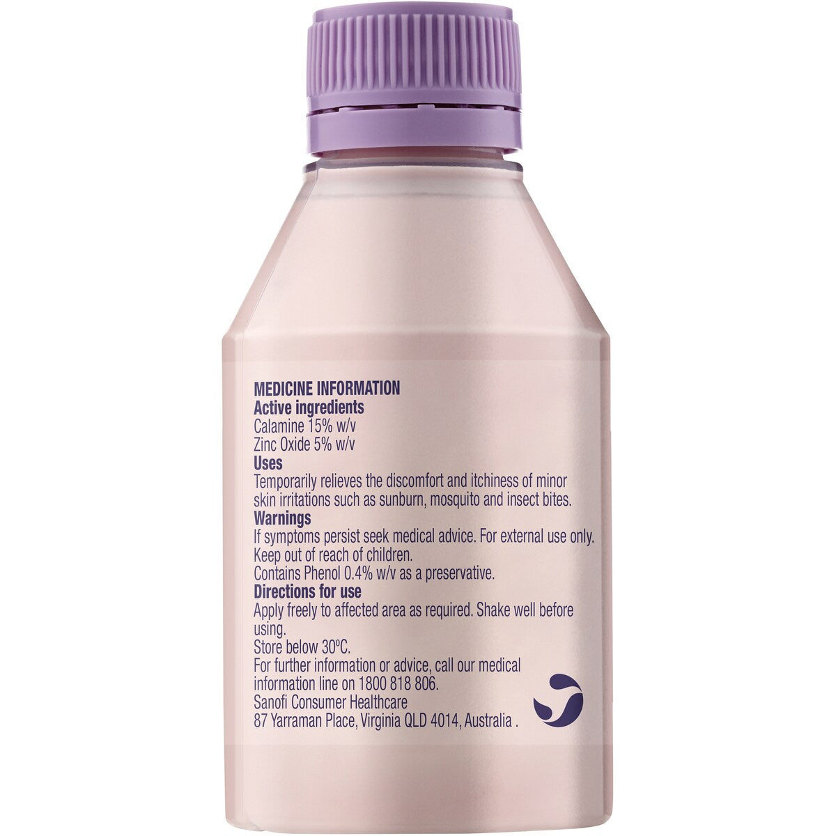 Sanofi Calamine Lotion For Itchiness Relief 200mL