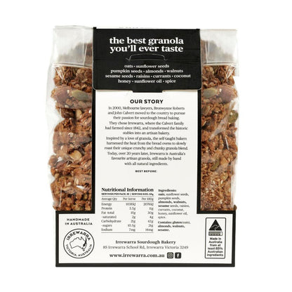 Irrewarra All Natural Granola Original - 500g