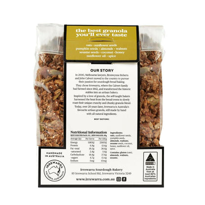 Irrewarra Fruit Free Granola - 500g