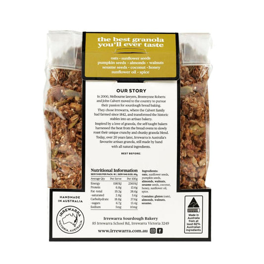 Irrewarra Fruit Free Granola - 500g