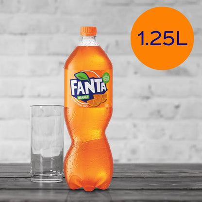 Fanta Orange Soft Drink Bottle 1.25l