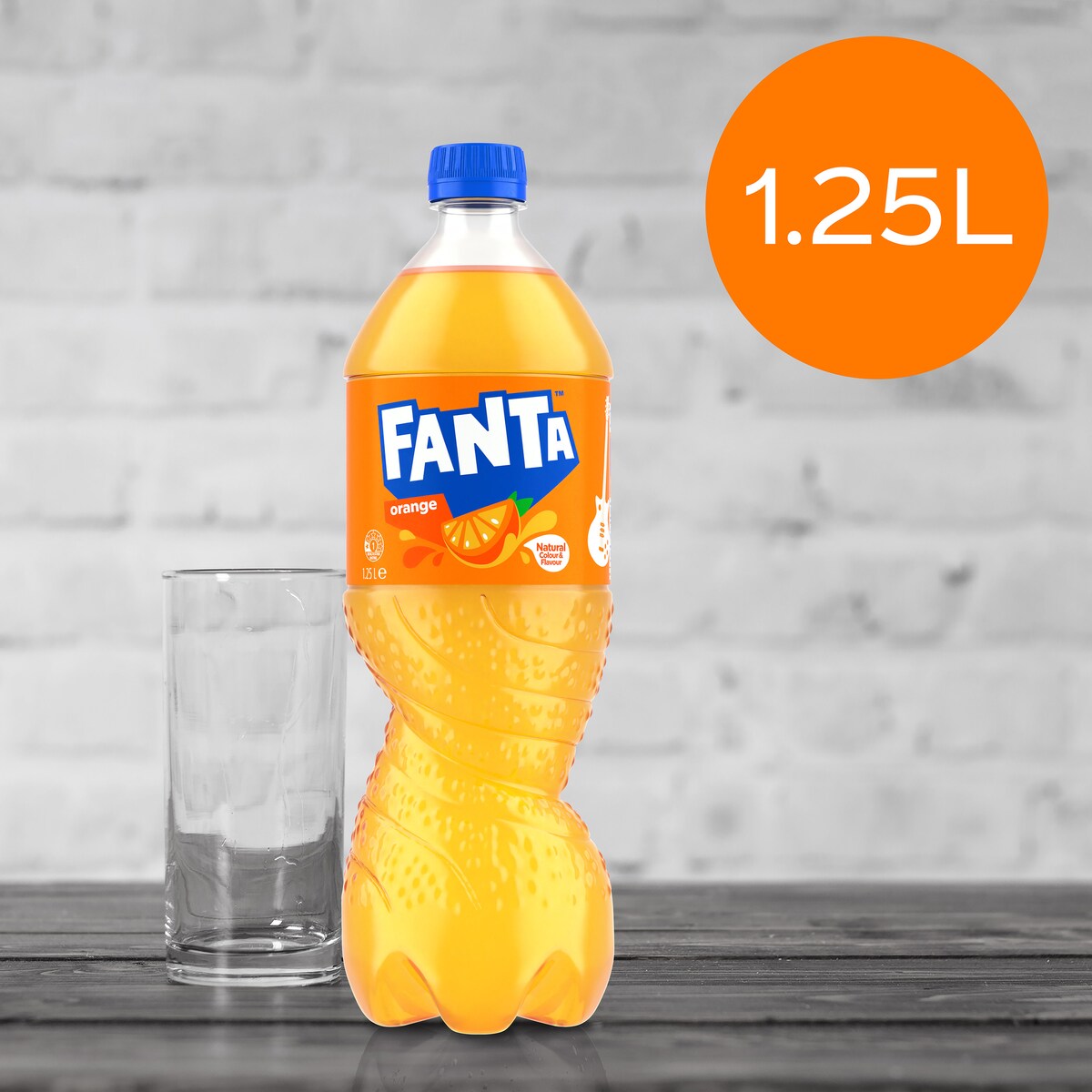 Fanta Orange Soft Drink Bottle 1.25l