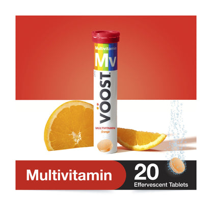 Voost Multivitamin + Minerals Orange 20 Effervescent Tablets - 1 Pack