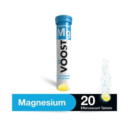 Voost Magnesium 200mg Natural Citrus 20 Effervescent Tablets - 1 Pack