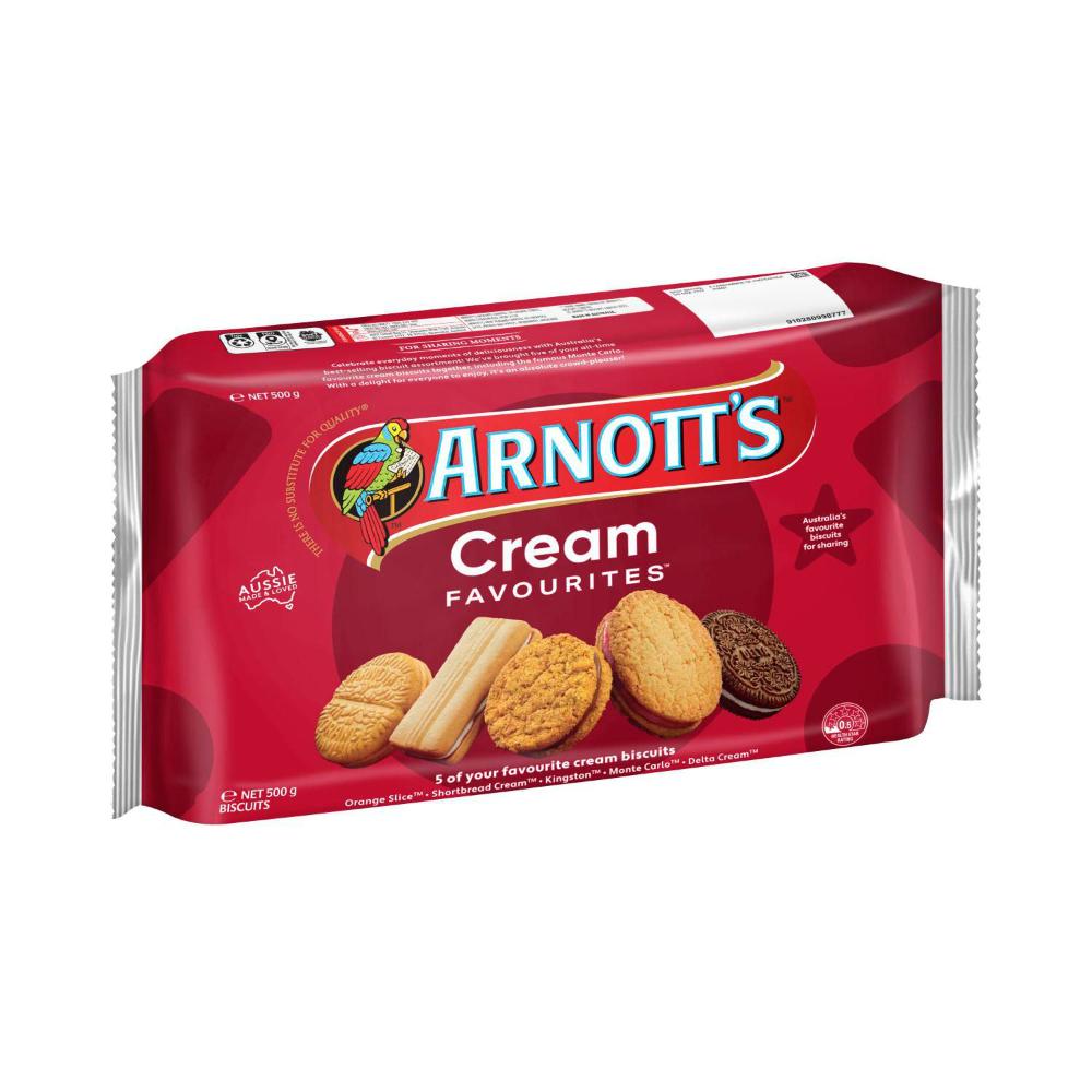 Arnott's Cream Favourites Assorted Biscuits - 500g