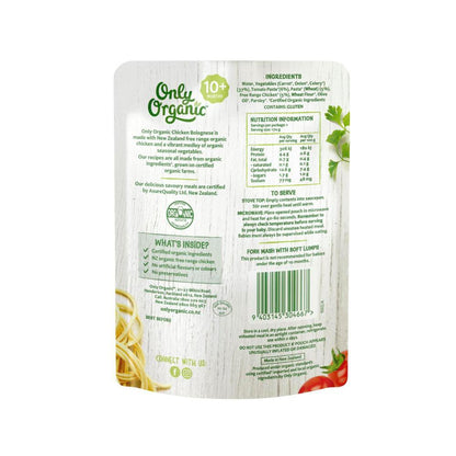 Only Organic Free Range Chicken Bolognese 10+ Months - 170g