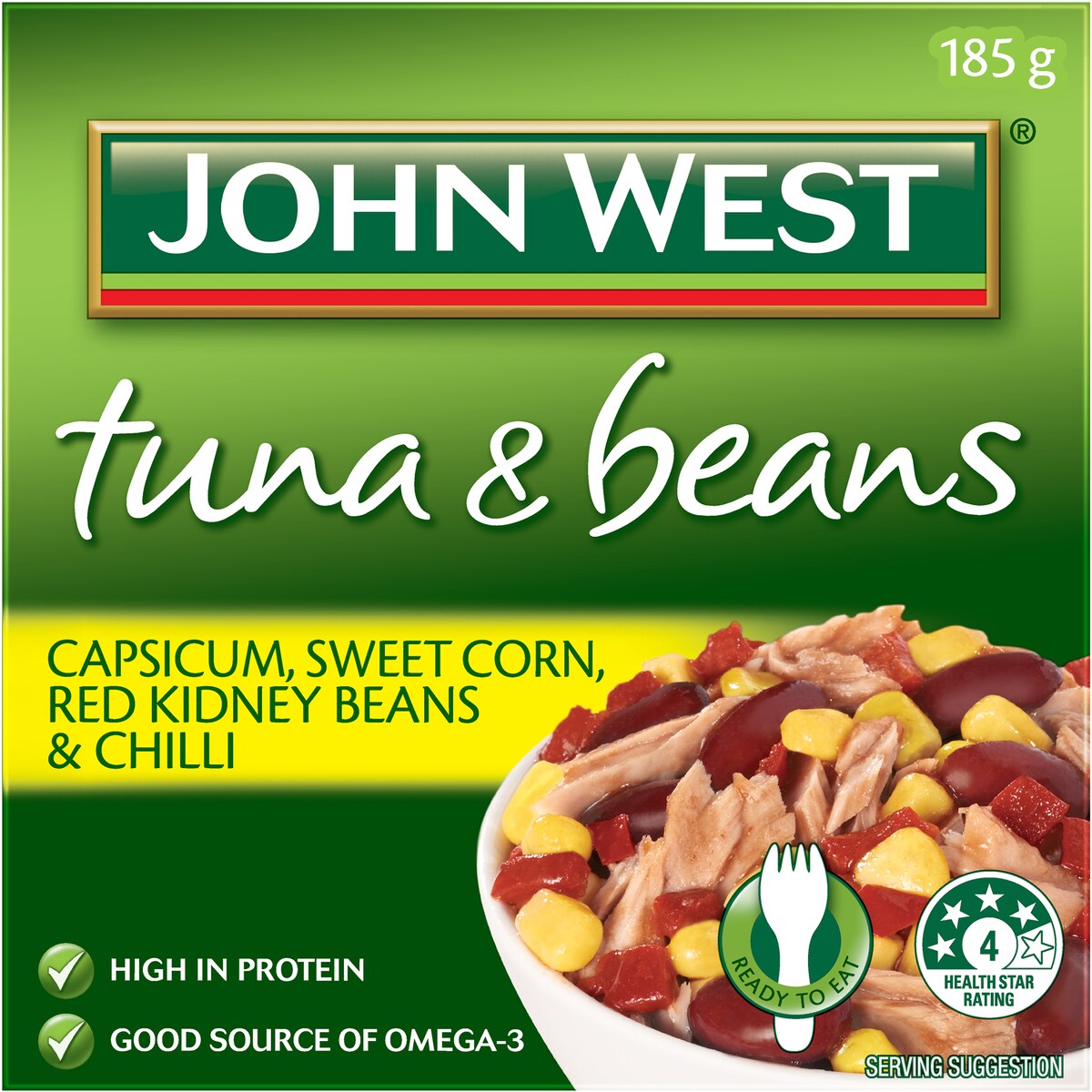 John West Tuna Beans Capsicum Corn & Chilli 185g