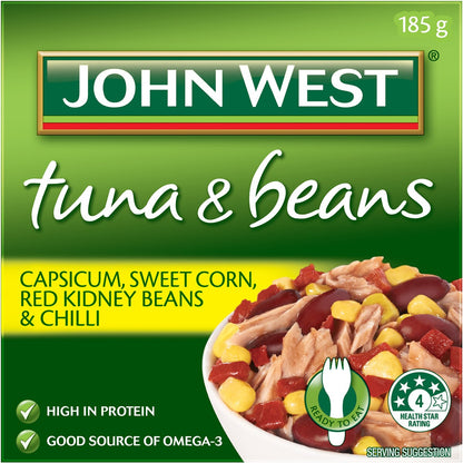 John West Tuna Beans Capsicum Corn & Chilli 185g