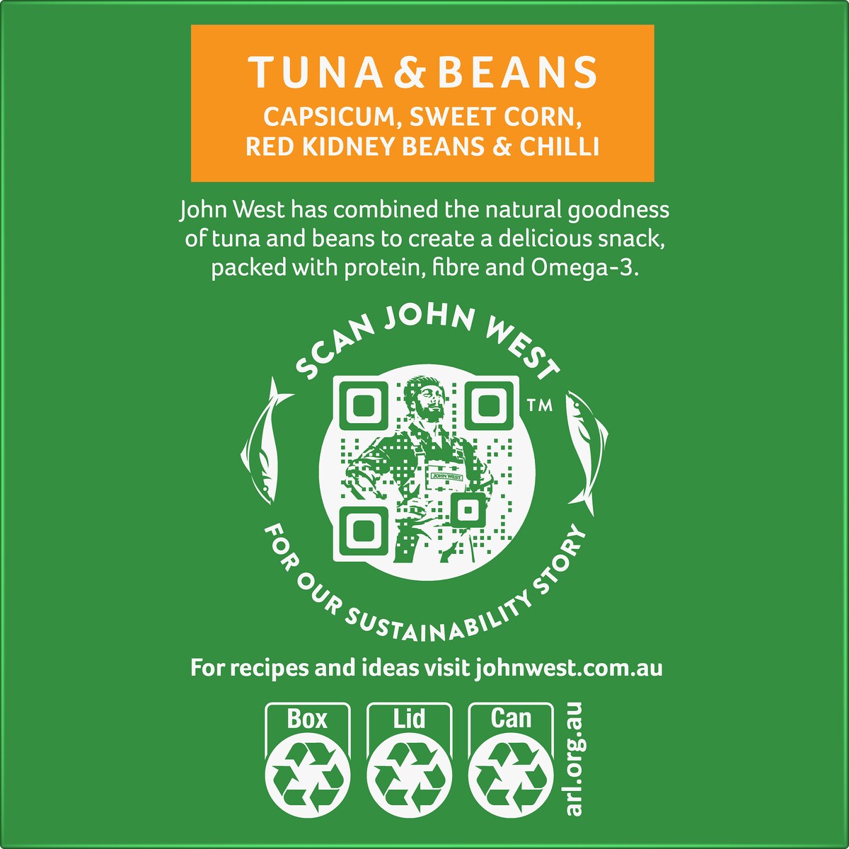 John West Tuna Beans Capsicum Corn & Chilli 185g