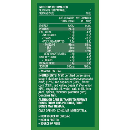 John West Tuna Beans Capsicum Corn & Chilli 185g