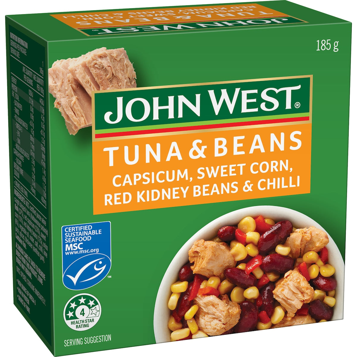 John West Tuna Beans Capsicum Corn & Chilli 185g
