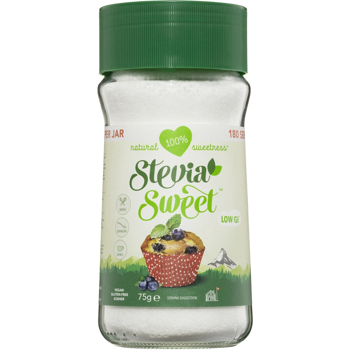 Stevia Sweet Sweet Granulated Jar 75g