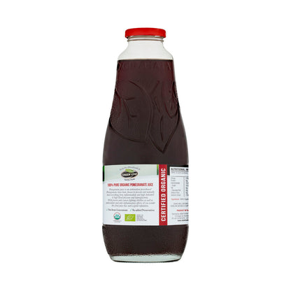 Greenleaf Organic Pomegranate Juice Glass - 1L