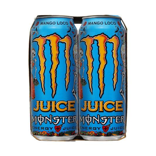 Monster Energy Mango Loco Multipack Cans 500ml x 4 Pack