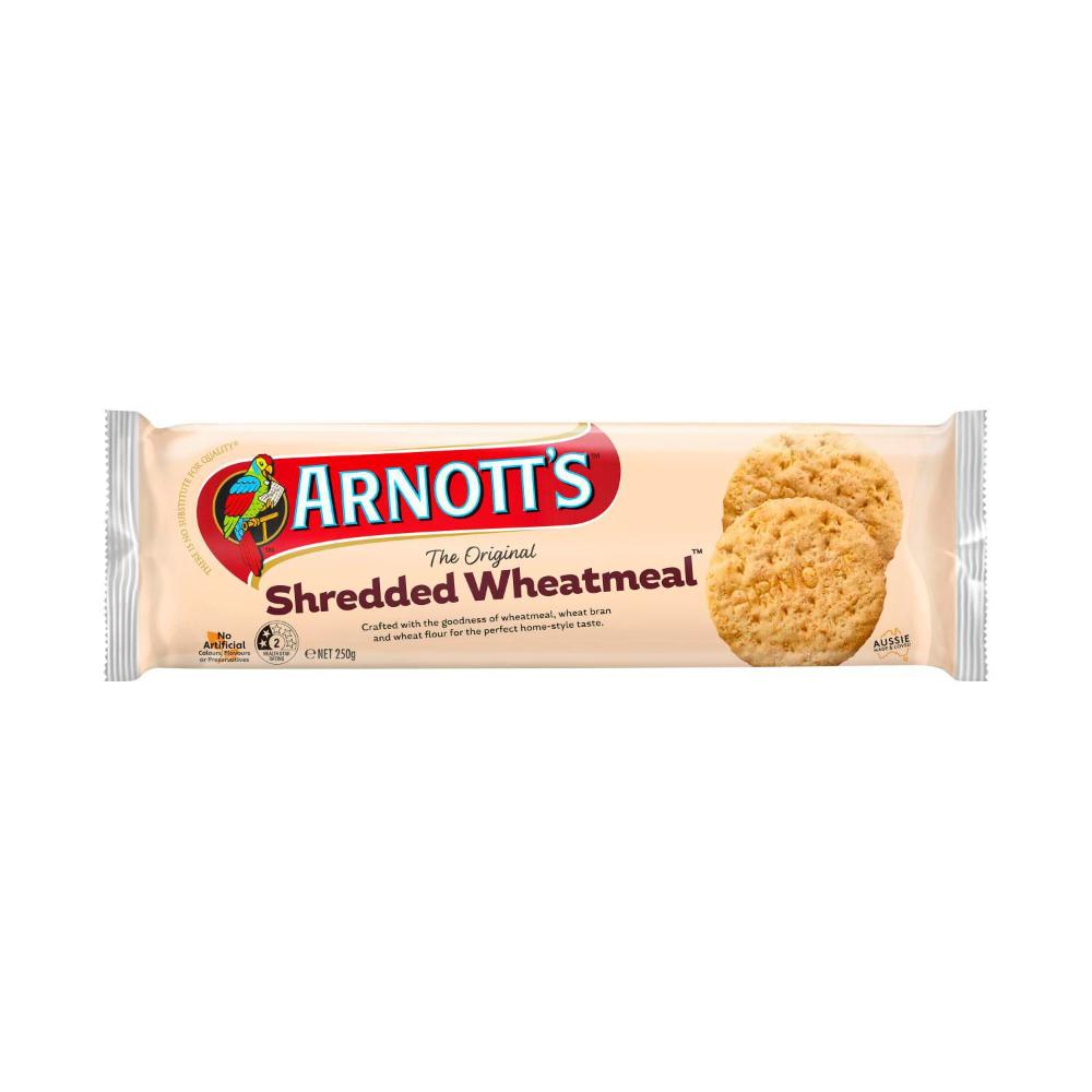 Arnott's Plain Biscuit Shredded Wheatmeal - 250g
