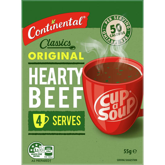 Continental Cup A Soup Classic Hearty Beef 4 Pack