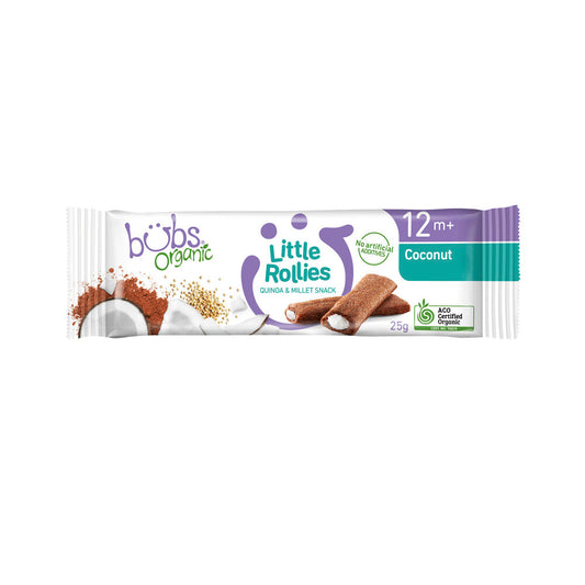 Bubs Organic Little Rollies Coconut - 25g