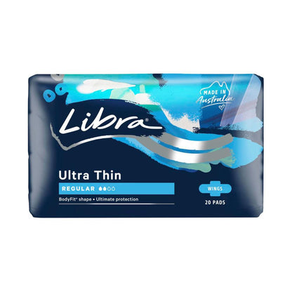 Libra Ultra Thin Regular Pads With Wings - 20 pack