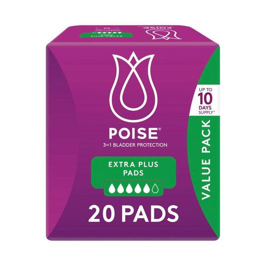 Poise Pads For Bladder Leaks Extra Plus - 20 pack