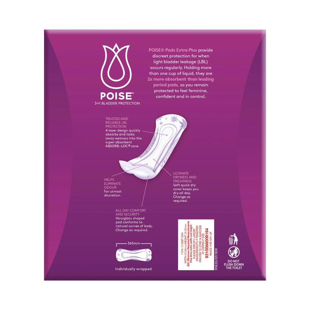 Poise Pads For Bladder Leaks Extra Plus - 20 pack