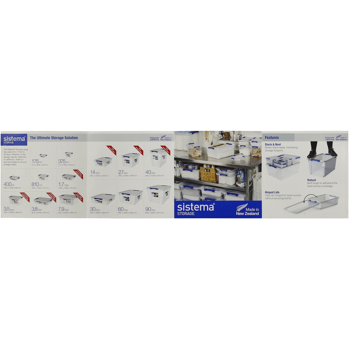 Sistema Storage Bin Container Assorted 14l