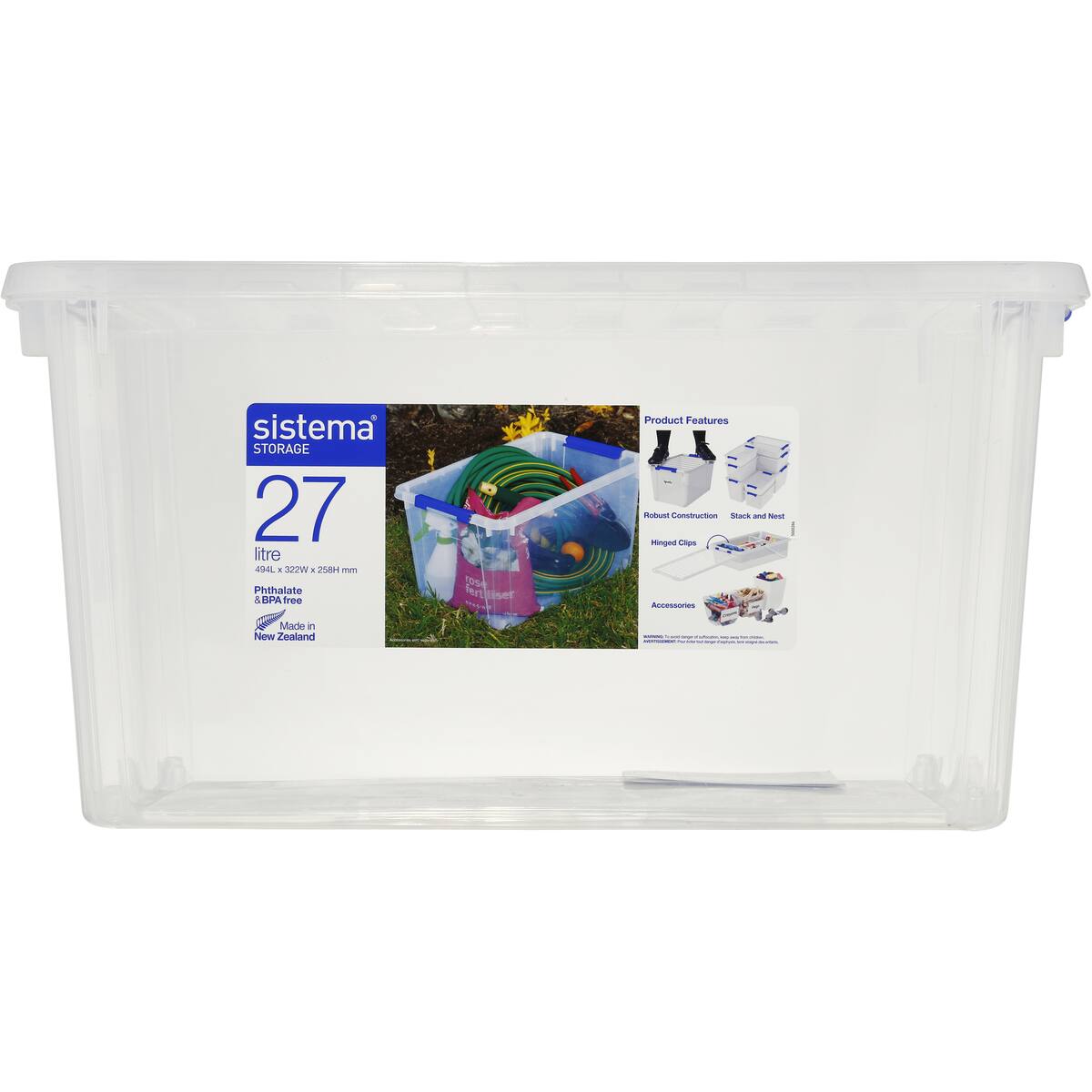 Sistema Storage Bin Container Assorted 27l
