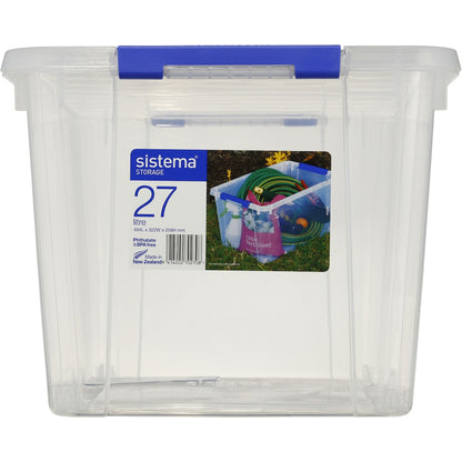 Sistema Storage With Lid 27l Assorted Each