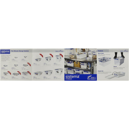Sistema Storage With Lid 27l Assorted Each