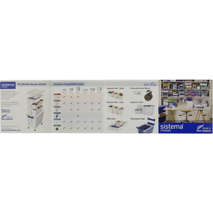 Sistema Storage With Lid 27l Assorted Each