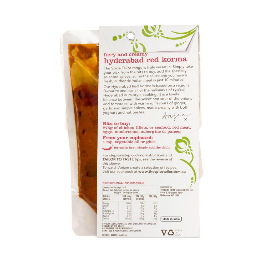 The Spice Tailor Hyderabad Red Korma - 300g