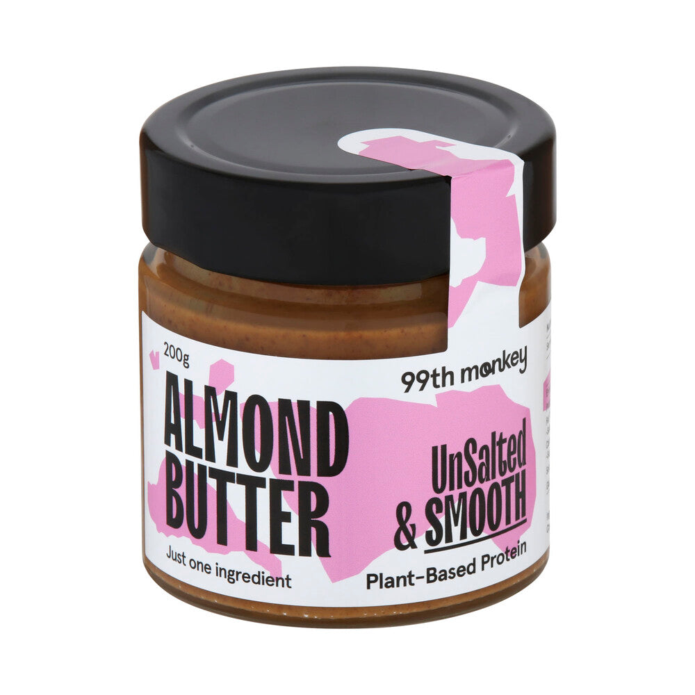99th Monkey Natural Almond Butter - 200g