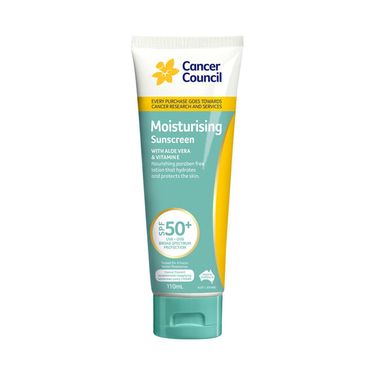 Cancer Council SPF 50+ Moisturising Tube Sunscreen - 110mL