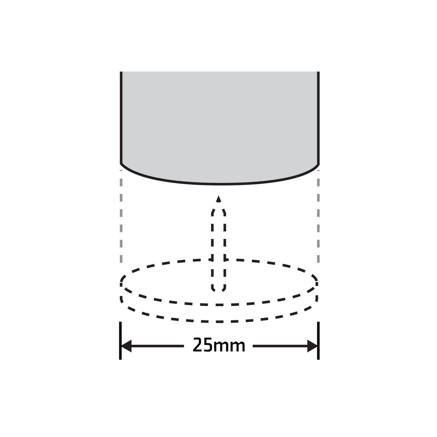 Surface Gard Round Castor Cup - 25mm - 4 Pack - Brown