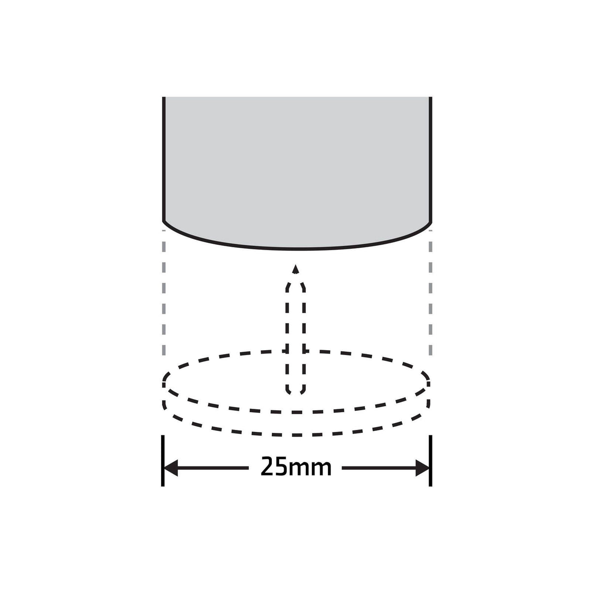 Surface Gard Round Brown Castor Cup 25mm 4 Pack