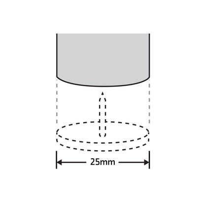 Surface Gard Round Castor Cup - 25mm - 4 Pack - Brown