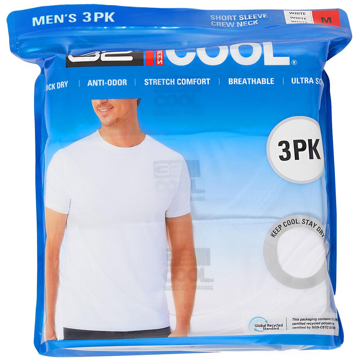 32 Degrees Men's Cool Tees 3 Pack White