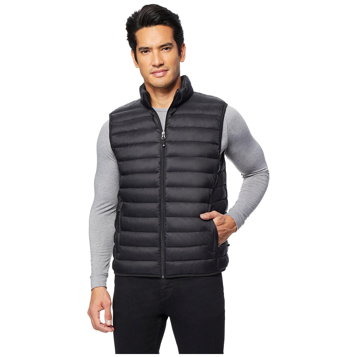 32 Degrees Men's Packable Vest Black