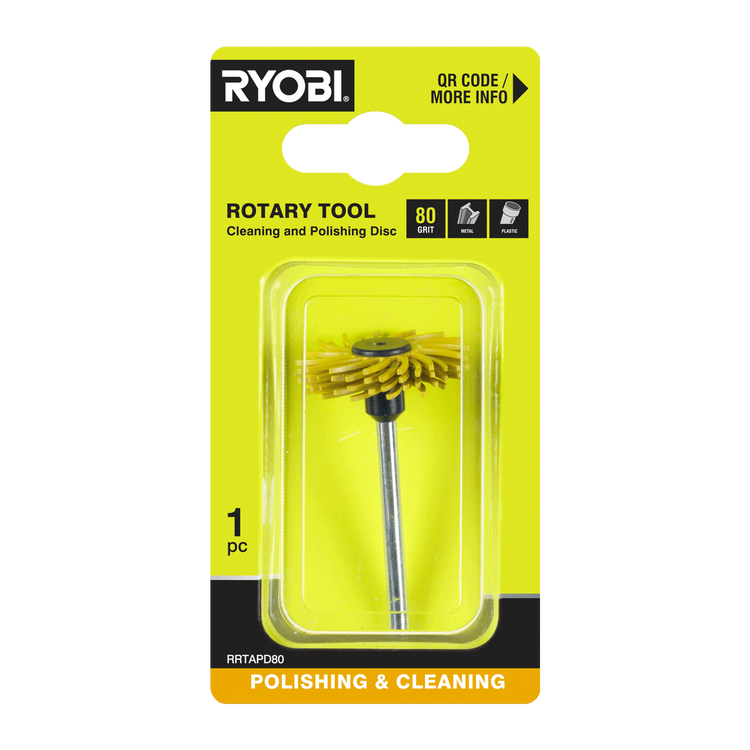 Ryobi 80 Grit Rotary Tool Cleaning and Polishing Disc