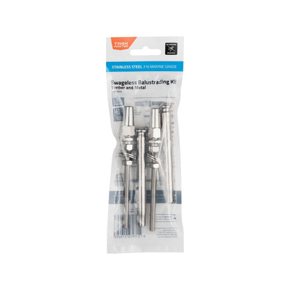 Taskmaster Swageless Timber and Metal Balustrading Kit - 74 x 210mm