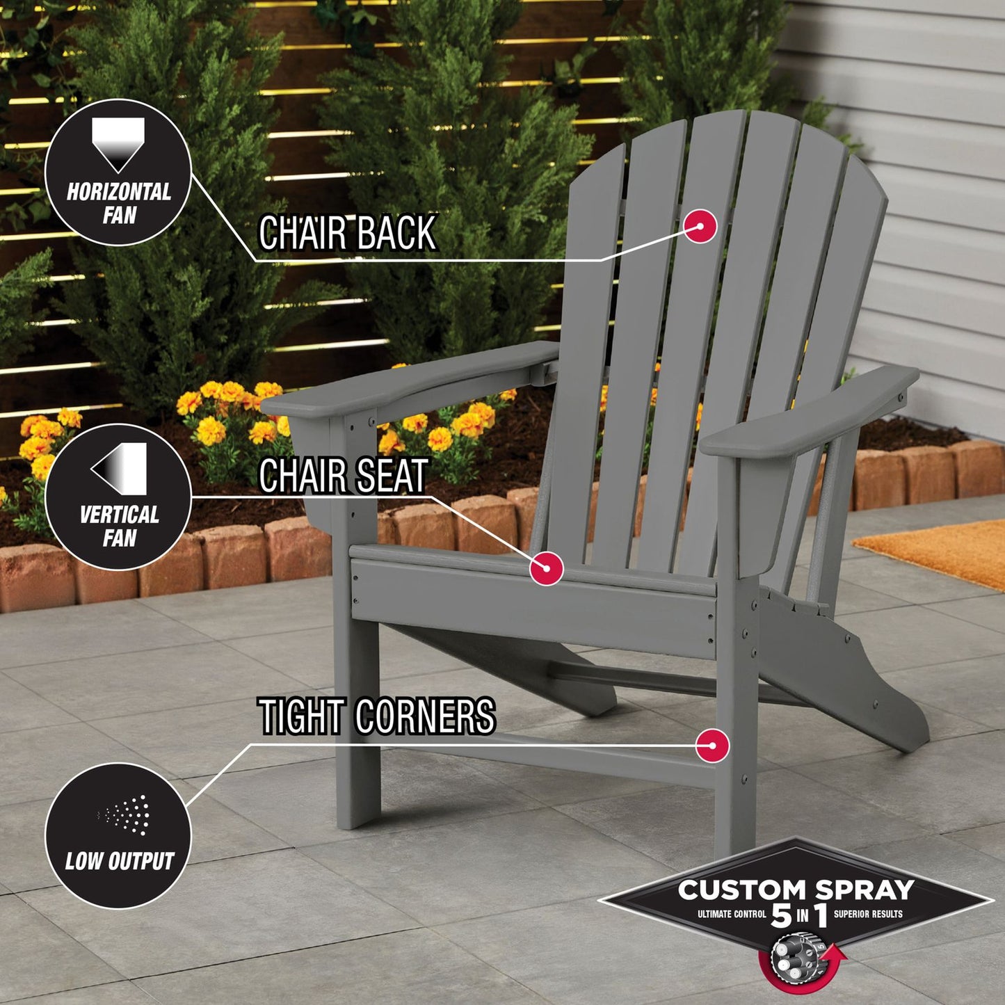 Rust Oleum Coastal Grey Satin Spray Paint - 340g - 5 in 1