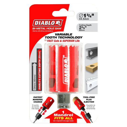 Diablo Bi Metal Hole Saw - 44mm