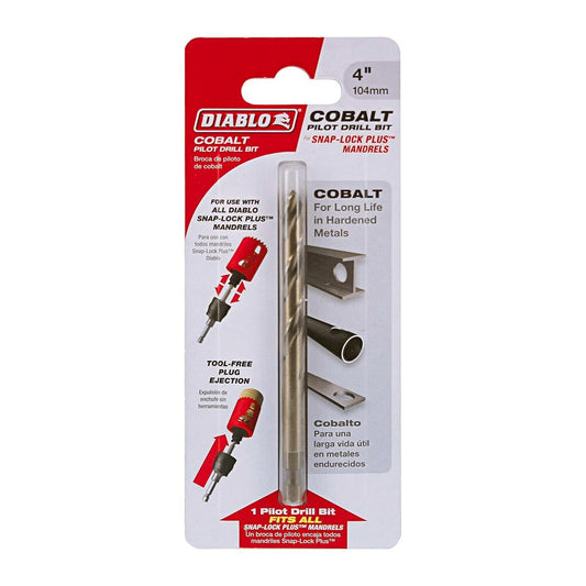 Diablo Hole Saw Pilot Drill Bit - 1/4 in. Hex - Cobalt - High Performance