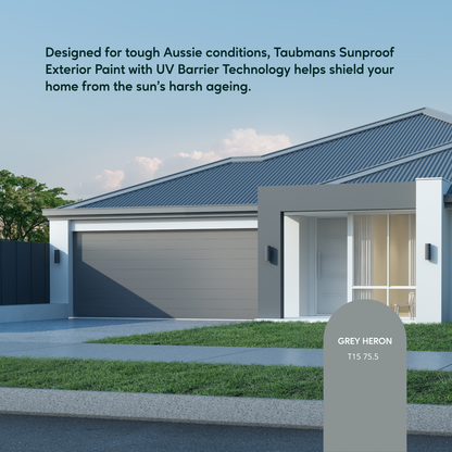 Taubmans White Gloss Sunproof Exterior Paint - 4L