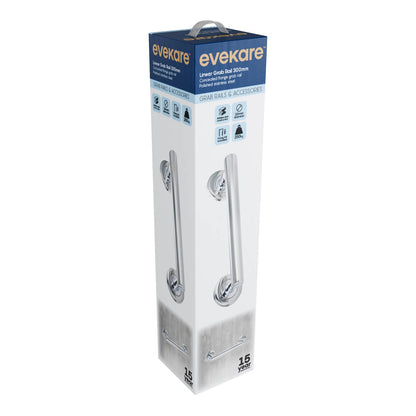 Evekare Linear Grab Rail - 300mm - Polished Stainless Steel