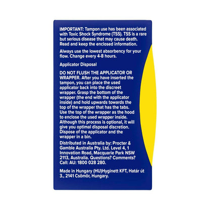 Tampax Pearl Compak Mini Applicator Tampons - 18 Pack