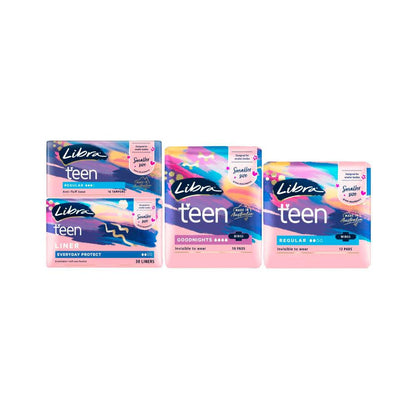 Libra Girl-teen Goodnight Pads With Wings - 10 Pack